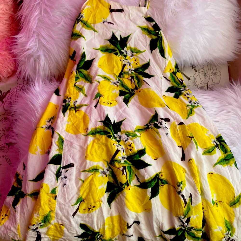 Strappy Halter Lemon Sundress